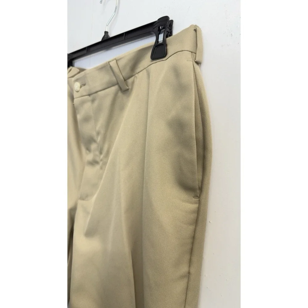 ProTour Golf Shorts Men 36 Beige Performance Activewear Flat Front  9